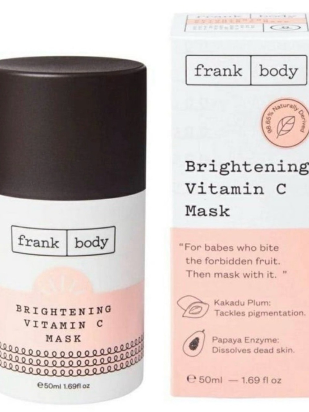 frank body Brightening Vitamin C Mask — Pink